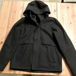 Lululemon Waterpoof wool coat with detachable hood